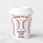 Home Run Celebration – Baseball Party  Papieren Bekers (Voorkant)