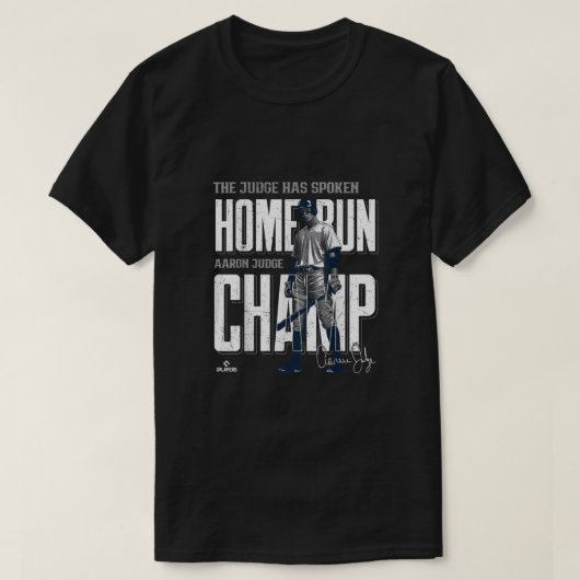 Home Run Champ Aaron Rechter New York MLBPA T-shirt (Design voorkant)