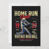 Home run Classic  Baseball Feestdagenkaart (Voorkant)