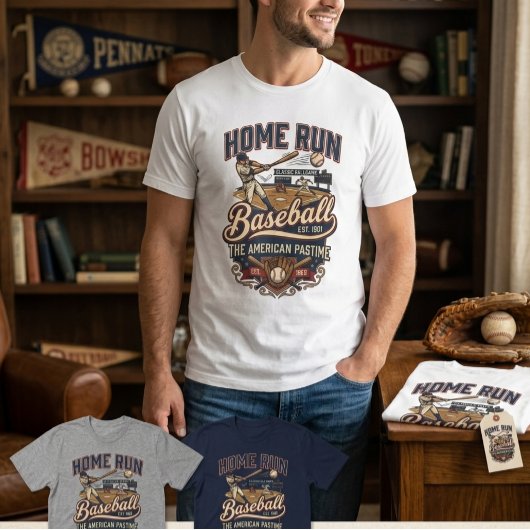 Home Run Classic Honkbal T-shirt