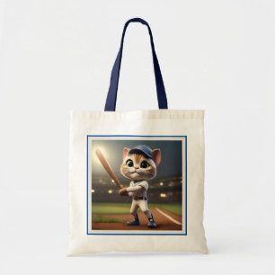 Home Run Hitter: De 3D-honkbalkat neemt een schomm Tote Bag