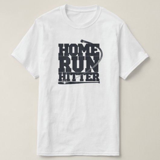 home run hitter , honkbal t-shirt (Design voorkant)
