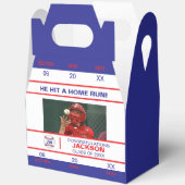 Home Run-honkbal toegangsticket afgestudeerde Bedankdoosjes (Open)