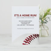 Home Run Honkbal Verjaardag Kaart (Staand voorkant)