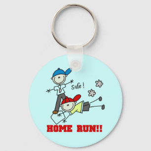Home Run - jongens Baseball Tshirts en cadeautjes Sleutelhanger