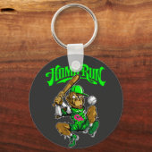 Home Run Monkey Baseball Sleutelhanger (Voorkant)