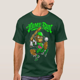 Home Run Monkey CA team Speelt Baseball T-shirt