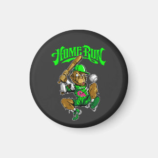 Home Run Monkey Honkbal Magneet