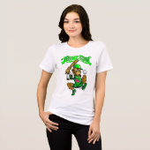Home Run Monkey Honkbal Tri-Blend Shirt (Voorkant volledig)