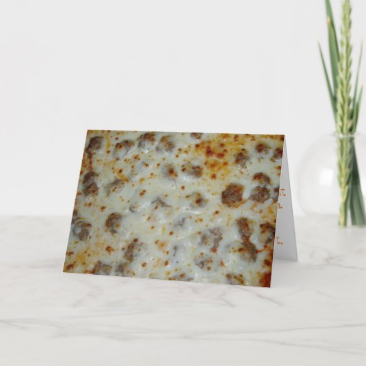 "Home Run Sause Pizza" - Gefeliciteerd met je cred Kaart (Voorkant)