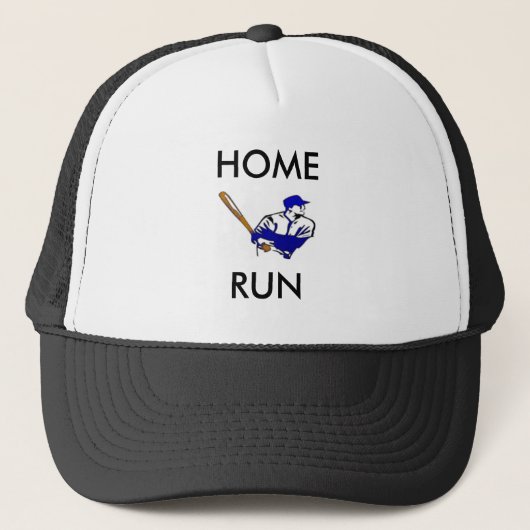 Home run Trucker Hat voor verkoop. Pet (Voorkant)