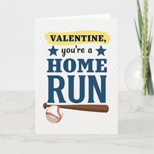 Home Run Valentine-honneurskaart Kaart