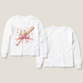 Home Run Vibes Baseball Love colorful tee (Voorkant /achterkant)