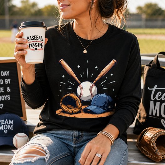 Home Run Vibes Honkbal Liefde kleurrijke tee
