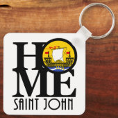 HOME Saint John New Brunswick Canada Sleutelhanger (Achterkant)