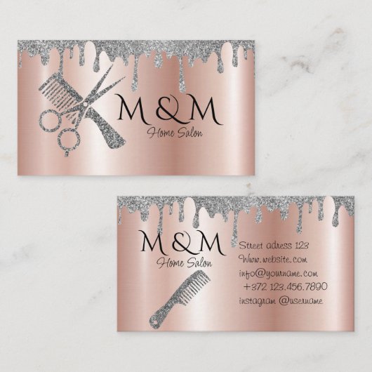 Home Salon Kapper Kapper Kapsel Kapper Kappers Visitekaartje (Voorkant / Achterkant)