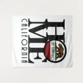 HOME San Francisco California Wandkleed (Voorkant (horizontaal))