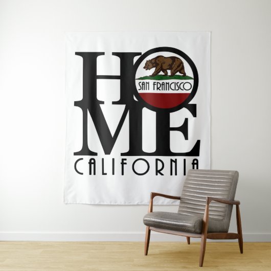 HOME San Francisco California Wandkleed (In situ)