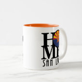 HOME San Luis Arizona Tweekleurige Koffiemok (Voorkant rechts)