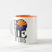 HOME San Luis Arizona Tweekleurige Koffiemok (Voorkant links)