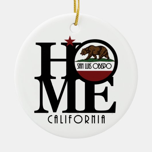 HOME San Luis Obispo California Keramisch Ornament (Voorkant)