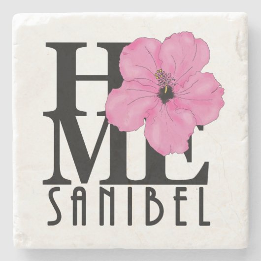 HOME Sanibel Pink Stenen Onderzetter (Voorkant)