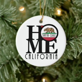 HOME Santa Cruz California Keramisch Ornament
