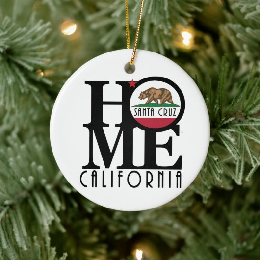 HOME Santa Cruz California Keramisch Ornament (Boom)