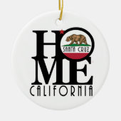 HOME Santa Cruz California Keramisch Ornament (Voorkant)