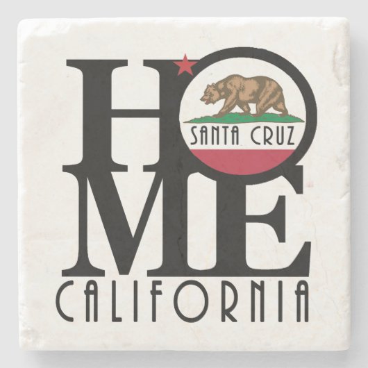 HOME Santa Cruz California Stenen Onderzetter (Voorkant)