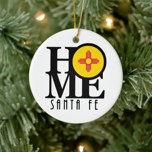 HOME Santa Fe New Mexico Keramisch Ornament (Boom)
