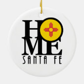 HOME Santa Fe New Mexico Keramisch Ornament (Achterkant)