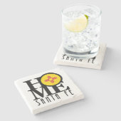 HOME Santa Fe New Mexico Stenen Onderzetter (Zijkant)