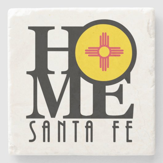 HOME Santa Fe New Mexico Stenen Onderzetter (Voorkant)