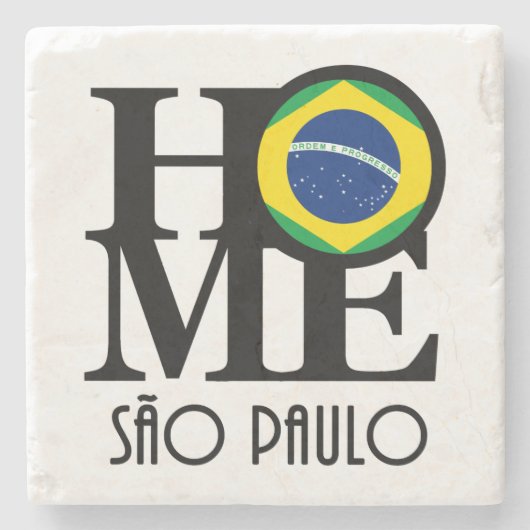 HOME Sao Paulo Brasil Stenen Onderzetter (Voorkant)
