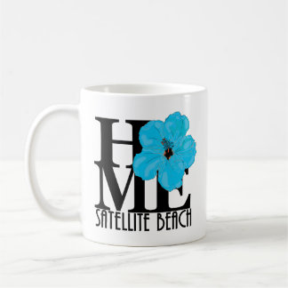 HOME Satellite Beach Blue Hbiscus 11oz Koffiemok