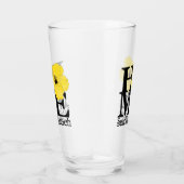 HOME Satellite Beach Yellow Hibiscus Glas (Rechts)