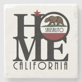 HOME Sausalito California Stenen Onderzetter