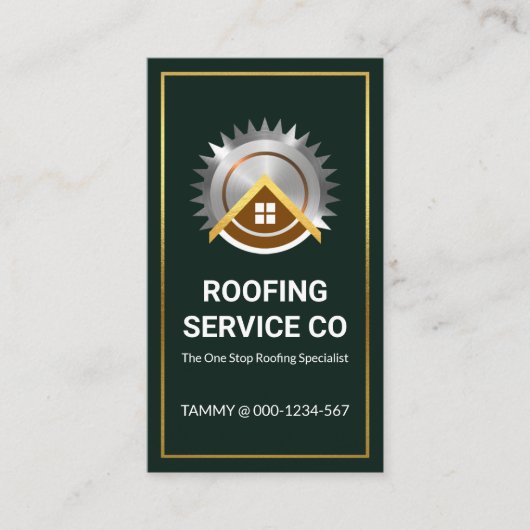 Home Saw Rooftop Bouw Visitekaartje (Voorkant)