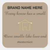 Home Scent Candle Label | Customize with Your Logo (Voorkant)