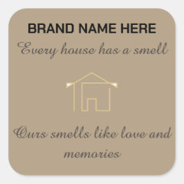 Home Scent Candle Label | Customize with Your Logo