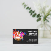 Home Schilderen over verfspatten Visitekaartje (Staand voorkant)