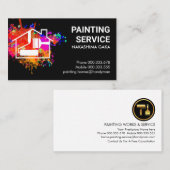 Home Schilderen over verfspatten Visitekaartje (Voorkant / Achterkant)