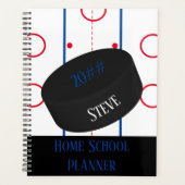 Home School Ice Hockey Puck Rink Aangepast Planner (Voorkant)