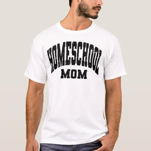 Home School Moms T-shirt, Terug naar school Mama S T-shirt (Voorkant)