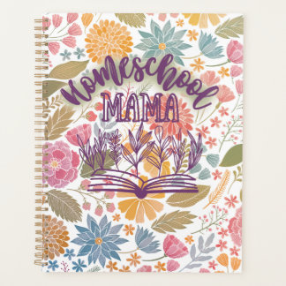 Home School planner, bloemenontwerp Planner