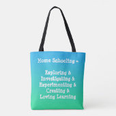 Home Schooling Words Canvas tas (Achterkant)