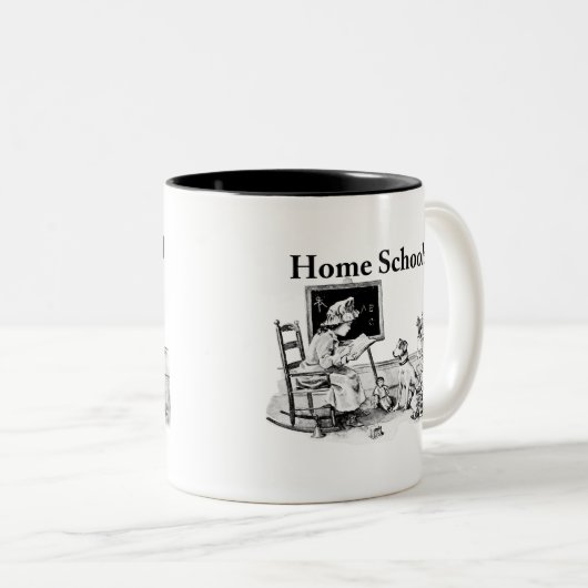 Home Schoolkleding en geschenken Tweekleurige Koffiemok (Voorkant rechts)