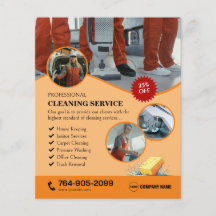 Home Schoonmaak Diensten Flyer