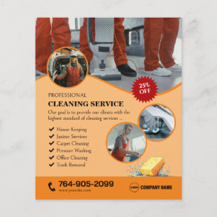 Home Schoonmaak Diensten Flyer